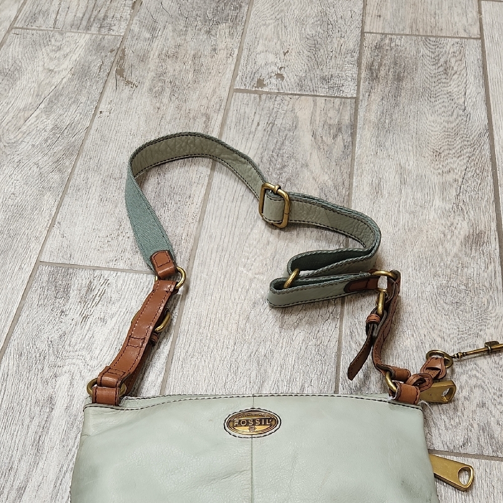 Fossil Light Gray Crossbody Bag - image 5